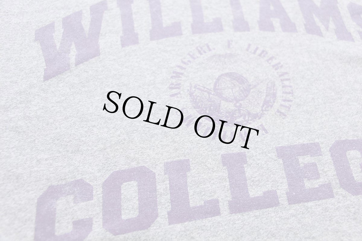 画像4: 90s USA製 The Cotton Exchange WILLIAMS COLLEGE コットン×レーヨン Tシャツ 杢グレー L (4)