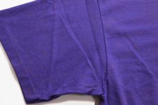 画像6: 90s Hanes WALMARTウォルマート EASTON,MD ロゴ 両面プリント コットンTシャツ 紫 L (6)