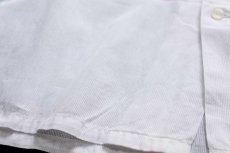 画像6: 60s Custom Tailored 無地 半袖 コットン ガーゼシャツ 白 M (6)