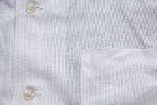 画像5: 60s Custom Tailored 無地 半袖 コットン ガーゼシャツ 白 M (5)
