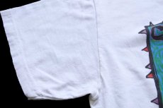 画像5: 90s CARNIVORE SUMATRAN TIGER SAN DIEGO ZOO WILD ANIMAL PARK アート コットンTシャツ 白 M (5)