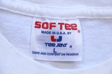 画像6: 90s USA製 Carrollton Bank Cycle Across Maryland UPS SUBARU SHIMANO 協賛 アート 両面 染み込みプリント コットンTシャツ 白 L (6)