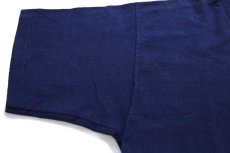画像6: 90s P.W. Walsh Machinery Movers フォークリフト ロゴ ひび割れプリント Tシャツ 紺 L (6)
