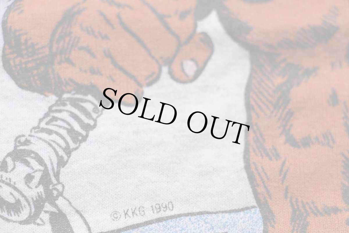 画像5: 90s USA製 VIKING Fall Swimming Classic コットンTシャツ 杢ライトグレー M (5)