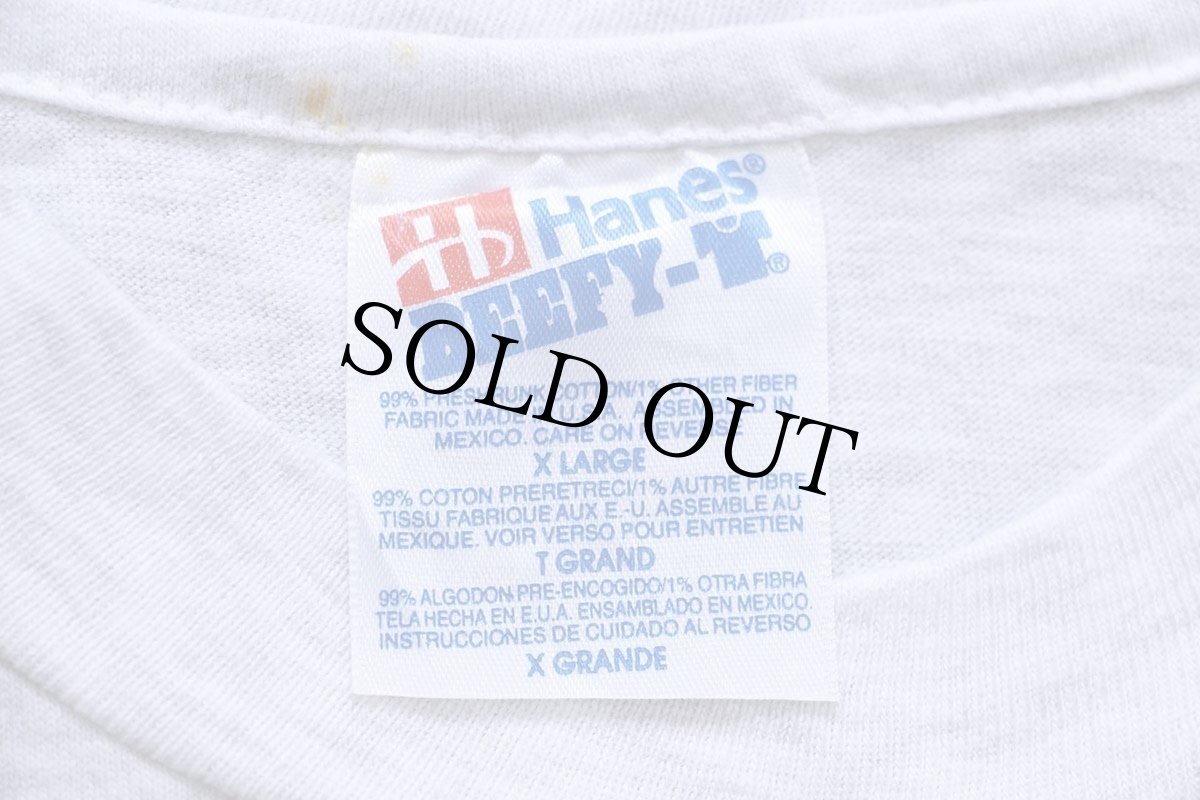 画像4: 90s Hanes BF Goodrich Aerospace ポケット付き コットンTシャツ 杢ライトグレー XL (4)