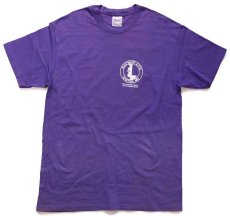 画像2: 90s Hanes WALMARTウォルマート EASTON,MD ロゴ 両面プリント コットンTシャツ 紫 L (2)