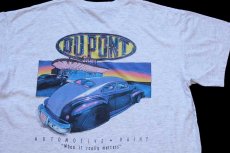 画像4: 90s DUPONT AUTOMOTIVE PAINT カスタムカー 両面プリント Tシャツ 杢ライトグレー XL (4)