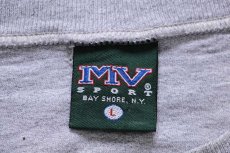 画像4: 90s USA製 MV SPORT NOTRE DAME コットン×レーヨン Tシャツ 杢グレー L (4)