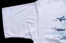画像6: 90s USA製 U.S.NAVY Blue Angels 戦闘機 コットンTシャツ 白 L (6)