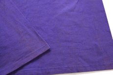 画像7: 90s Hanes WALMARTウォルマート EASTON,MD ロゴ 両面プリント コットンTシャツ 紫 L (7)