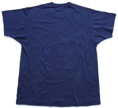 画像3: 80s USA製 GEORGETOWN UNIVERSITY HOYAS ブルドッグ マスコット Tシャツ 紺 L (3)
