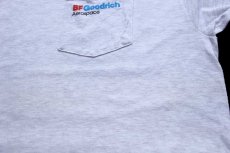 画像5: 90s Hanes BF Goodrich Aerospace ポケット付き コットンTシャツ 杢ライトグレー XL (5)
