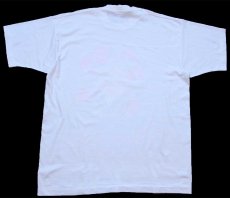 画像3: 00s キャット フラワー アート Tシャツ 白 XL (3)
