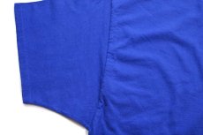 画像6: Hanes goodwill グッドウィル ロゴ コットンTシャツ 青 XL (6)