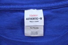 画像5: Hanes goodwill グッドウィル ロゴ コットンTシャツ 青 XL (5)