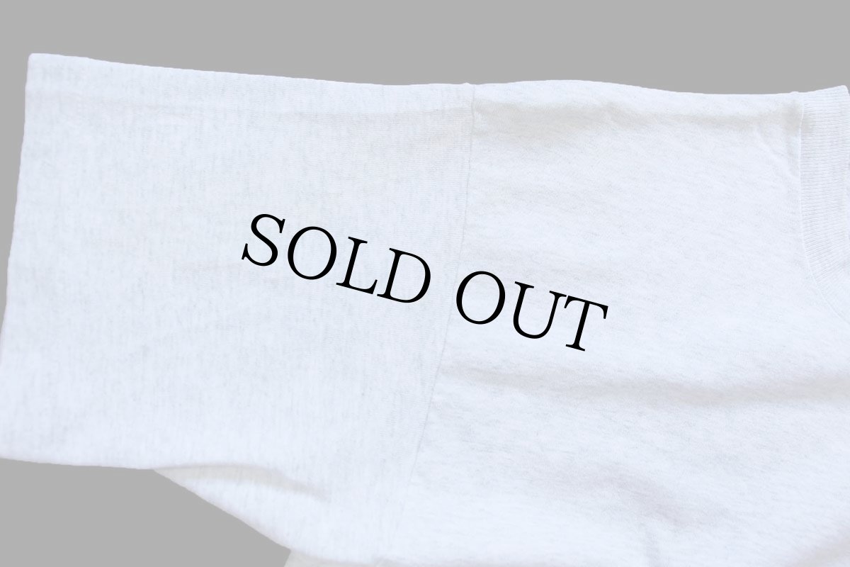 画像6: 90s USA製 WARM UP TO WORK COMMUTER OPERATIONS UNION PACIFIC ロゴ コットンTシャツ 杢ライトグレー L (6)