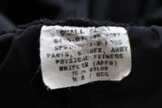 画像6: 11 米軍 U.S.ARMY ロゴ刺繍 APFU トレーニング ナイロンパンツ 黒 S/S★86 IPFU (6)