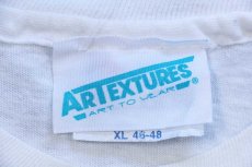 画像4: 80s USA製 Hanes Coyote Chorus Line アート コットンTシャツ 白 XL (4)