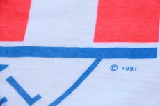 画像5: 90s BIG DOGS OCN ORANGE COUNTY NEWSCHANNEL 蛍光 両面プリント コットンTシャツ 白 L (5)