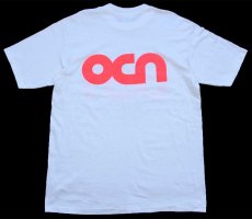 画像3: 90s BIG DOGS OCN ORANGE COUNTY NEWSCHANNEL 蛍光 両面プリント コットンTシャツ 白 L (3)
