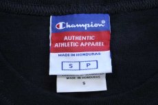 画像4: デッドストック★00s Championチャンピオン NODO FILM SYSTEMS ロゴ コットンTシャツ 黒 S (4)