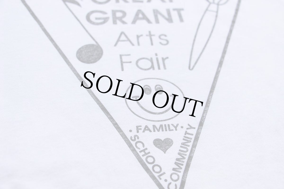 画像5: 90s USA製 GREAT GRANT Arts Fair スマイル アート Tシャツ 白 XL (5)