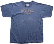 画像2: 90s USA製 YOSEMITE ベア 刺繍 コットンTシャツ ブルーグレー XL (2)