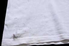 画像7: 90s USA製 Championチャンピオン USA スクリプト ロゴ 三段中抜き ひび割れプリント コットンTシャツ 白 XL (7)