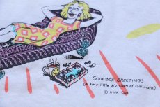 画像4: 80s USA製 SHOEBOX GREETINGS Born to be SPOILED イラスト Tシャツ 白 L (4)