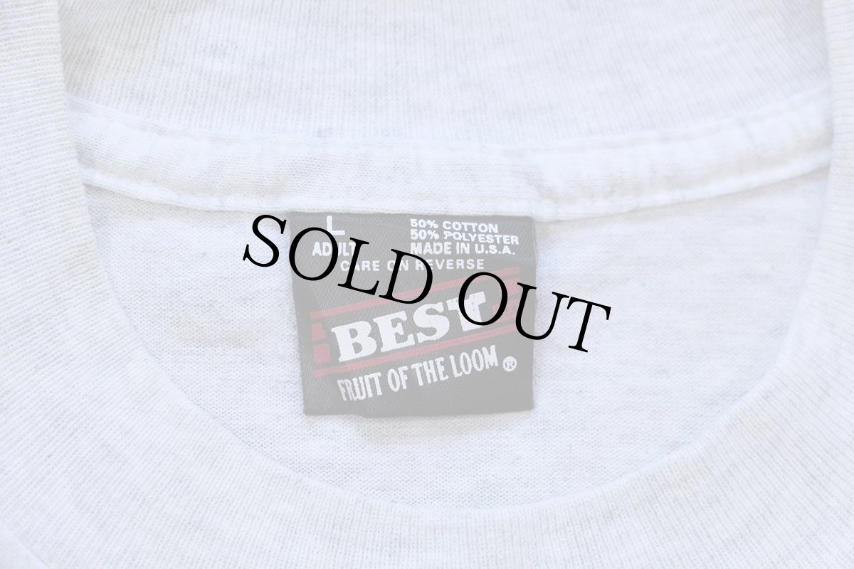 画像4: 90s USA製 Newfoundland Dog ニューファンドランド ドッグ アート Tシャツ 杢ライトグレー L (4)