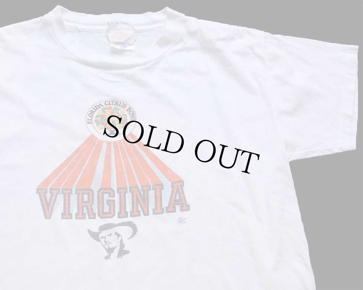画像1: 80s USA製 FLORIDA CITRUS BOWL VIRGINIA コットンTシャツ 白 L (1)