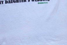 画像7: 90s USA製 I SURVIVED MY DAUGHTER'S WEDDING イラスト Tシャツ 白 XL (7)