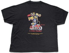 画像2: 90s GO MAD PARTY ABATE OF INDIANA REGION 13 NADLAND インディアン 両面プリント Tシャツ 黒★特大 (2)