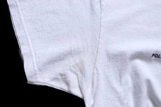 画像6: 00s POLO JEANS ポロ ジーンズ ラルフローレン 刺繍 コットンTシャツ 白 L (6)