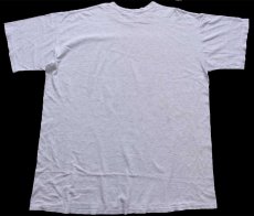 画像2: 90s USA製 cigli HELP コーヒーカップ アート 染み込みプリント コットンTシャツ 杢ライトグレー 超特大 (2)