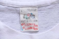 画像5: 90s USA製 Lorenzo 1992 JOVANOTTI 染み込みプリント コットンTシャツ 白 L (5)