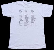 画像3: 90s USA製 Lorenzo 1992 JOVANOTTI 染み込みプリント コットンTシャツ 白 L (3)