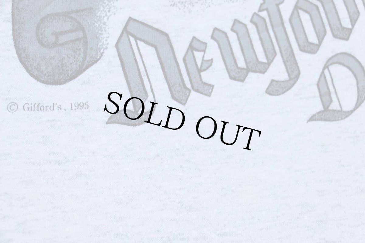 画像5: 90s USA製 Newfoundland Dog ニューファンドランド ドッグ アート Tシャツ 杢ライトグレー L (5)