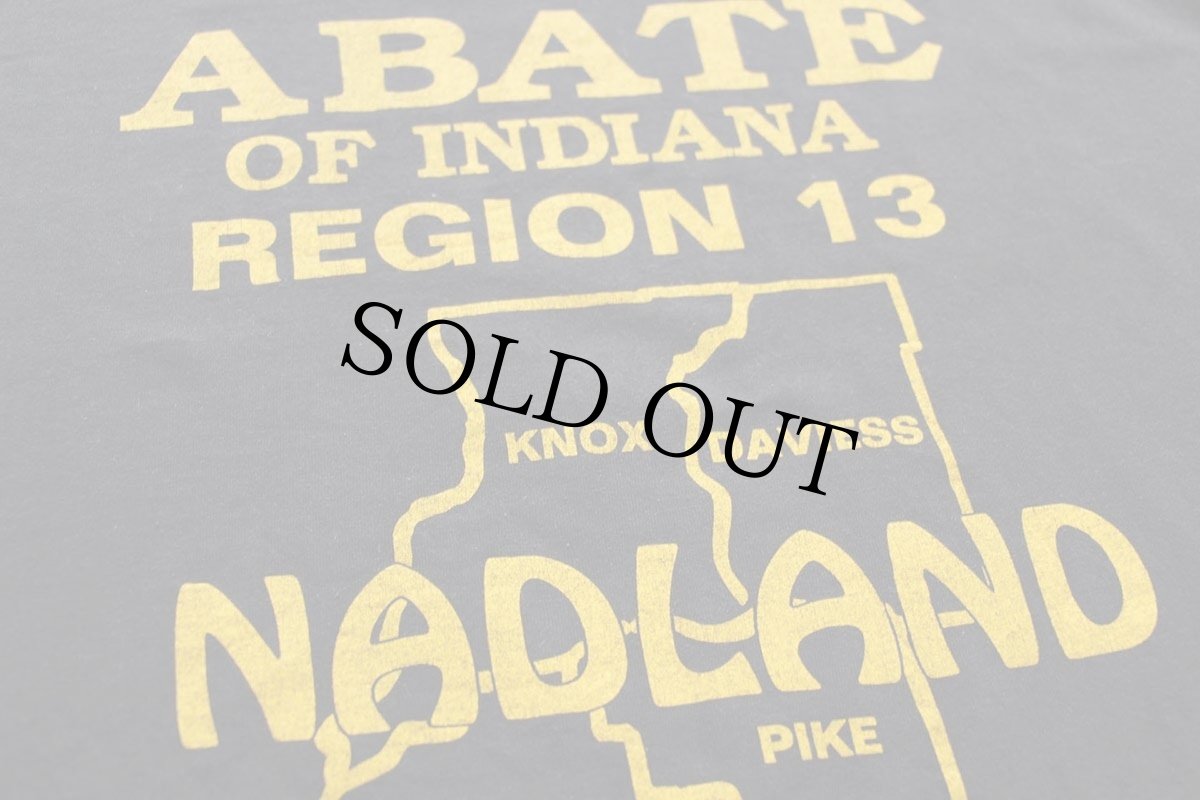 画像4: 90s GO MAD PARTY ABATE OF INDIANA REGION 13 NADLAND インディアン 両面プリント Tシャツ 黒★特大 (4)