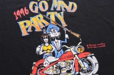 画像5: 90s GO MAD PARTY ABATE OF INDIANA REGION 13 NADLAND インディアン 両面プリント Tシャツ 黒★特大 (5)