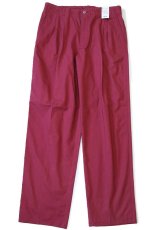 画像2: デッドストック★90s DOCKERSドッカーズ ツータック コットンパンツ 赤紫 w36 L32★Levi'sリーバイス (2)