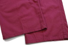画像7: デッドストック★90s DOCKERSドッカーズ ツータック コットンパンツ 赤紫 w36 L32★Levi'sリーバイス (7)