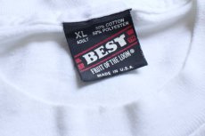 画像5: 90s USA製 JAZZ ALLEY CASINO サックス 両面プリント Tシャツ 白 XL (5)