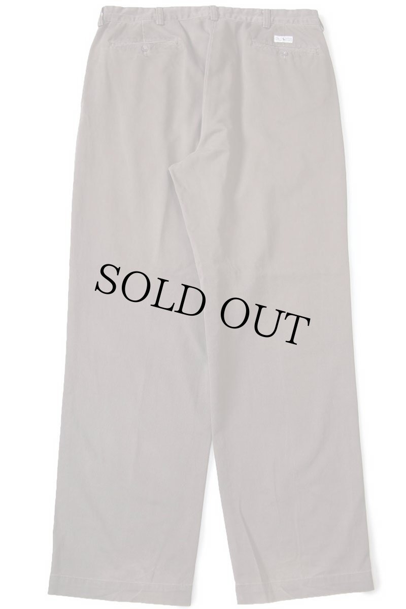 画像3: 90s メキシコ製 ポロ ラルフローレン ANDREW PANT ツータック コットン チノパン 焦げ茶 W36 L32★325 (3)