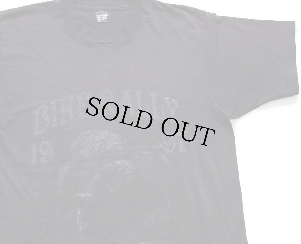 画像1: 90s USA製 BIKE RALLY 1997 MYRTLE BEACH,SC Tシャツ ボロ 黒 フェード L (1)