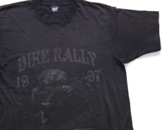 画像1: 90s USA製 BIKE RALLY 1997 MYRTLE BEACH,SC Tシャツ ボロ 黒 フェード L (1)