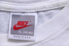 画像5: 90s USA製 NIKEナイキ WEST VIRGINIA MOUNTAINEERS JUST DO IT コットンTシャツ 白 XL (5)