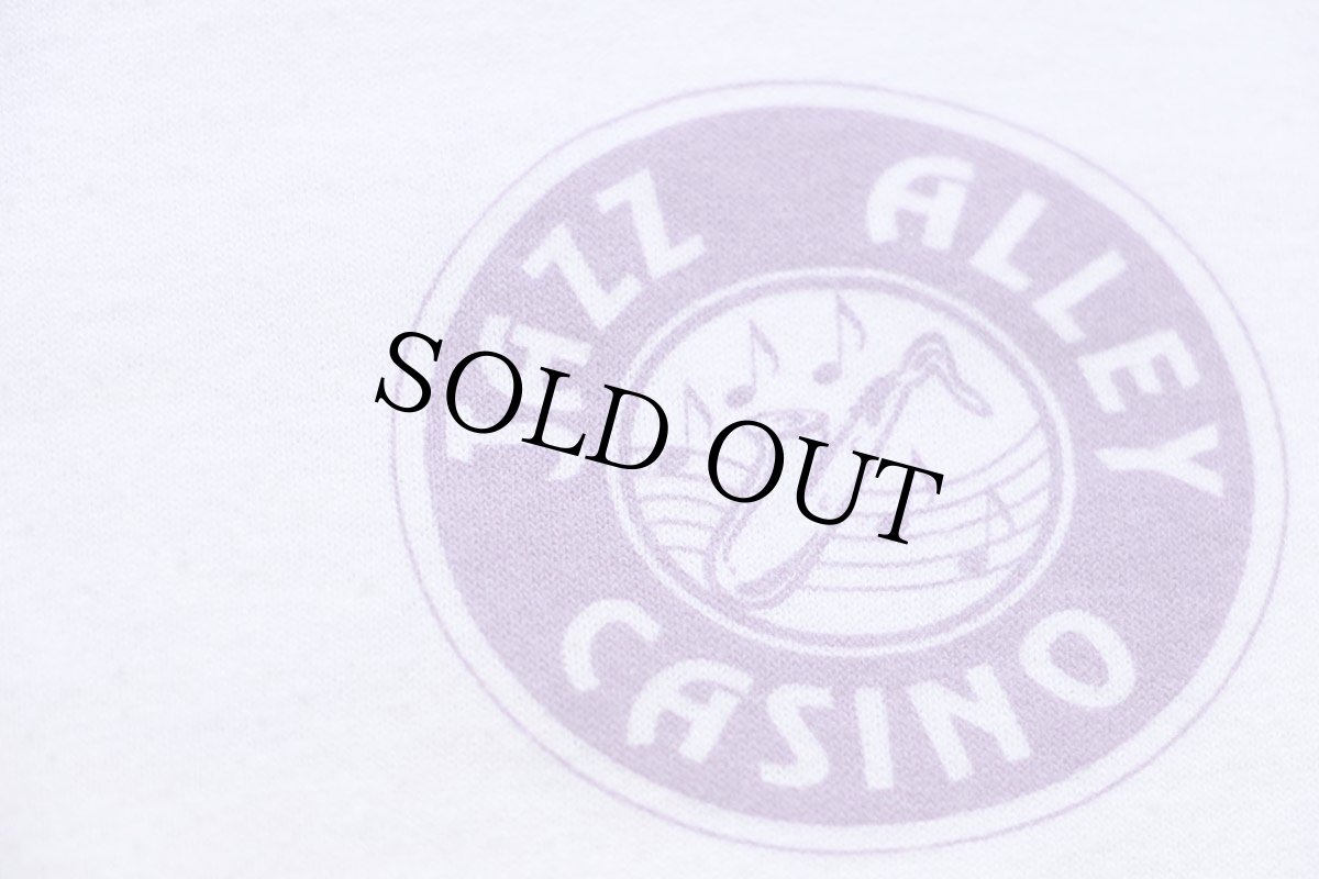 画像6: 90s USA製 JAZZ ALLEY CASINO サックス 両面プリント Tシャツ 白 XL (6)