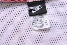 画像4: 00s USA製 NIKEナイキ リバーシブル ナイロン メッシュ タンクトップ 濃赤×白 L (4)
