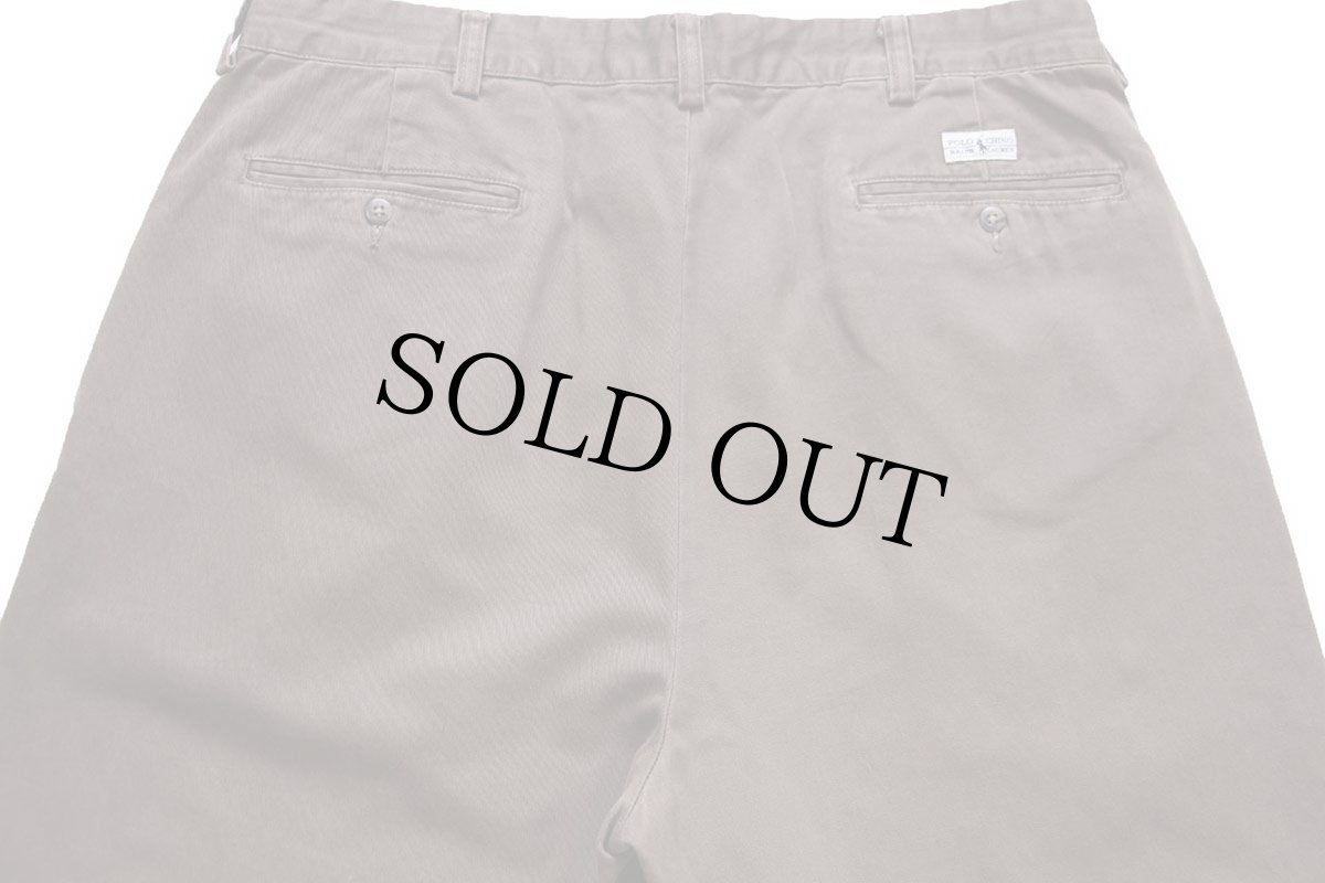 画像5: 90s メキシコ製 ポロ ラルフローレン ANDREW PANT ツータック コットン チノパン 焦げ茶 W36 L32★325 (5)